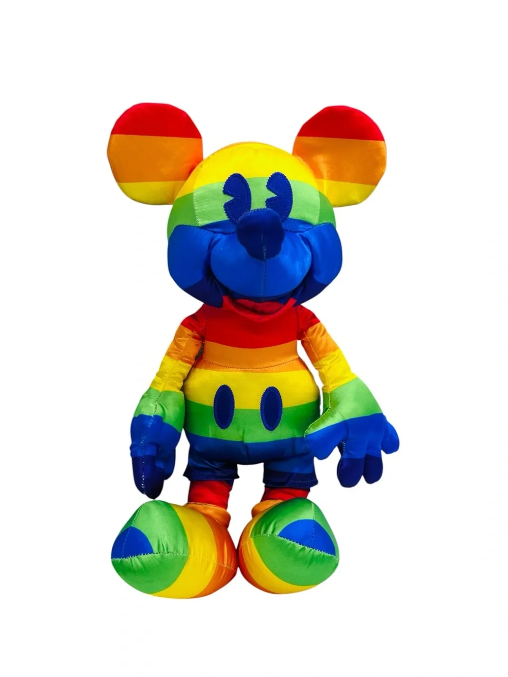 Disney Pride Rainbow Mickey Mouse Plush Vibrant Satin Finish 2019-2020
